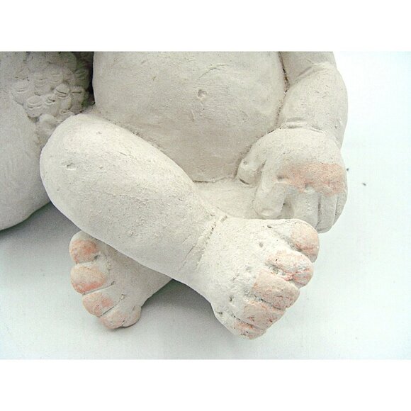 Vintage Handcrafted Cherub Angel and Goose Duck Figurine Cast Art By Kristin '91 - Picture 7 of 13